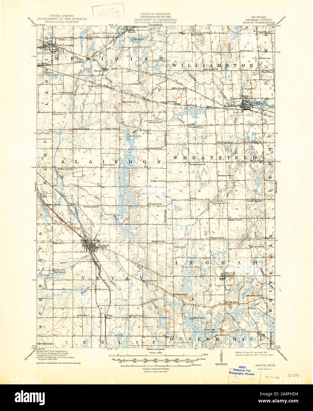 Mason michigan map hi-res stock photography and images - Alamy