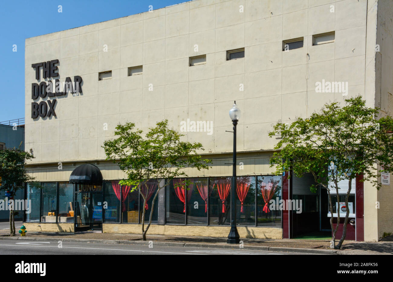 The dollar box, a trendy and music venue in Hattiesburg, MS, USA Stock Photo Alamy