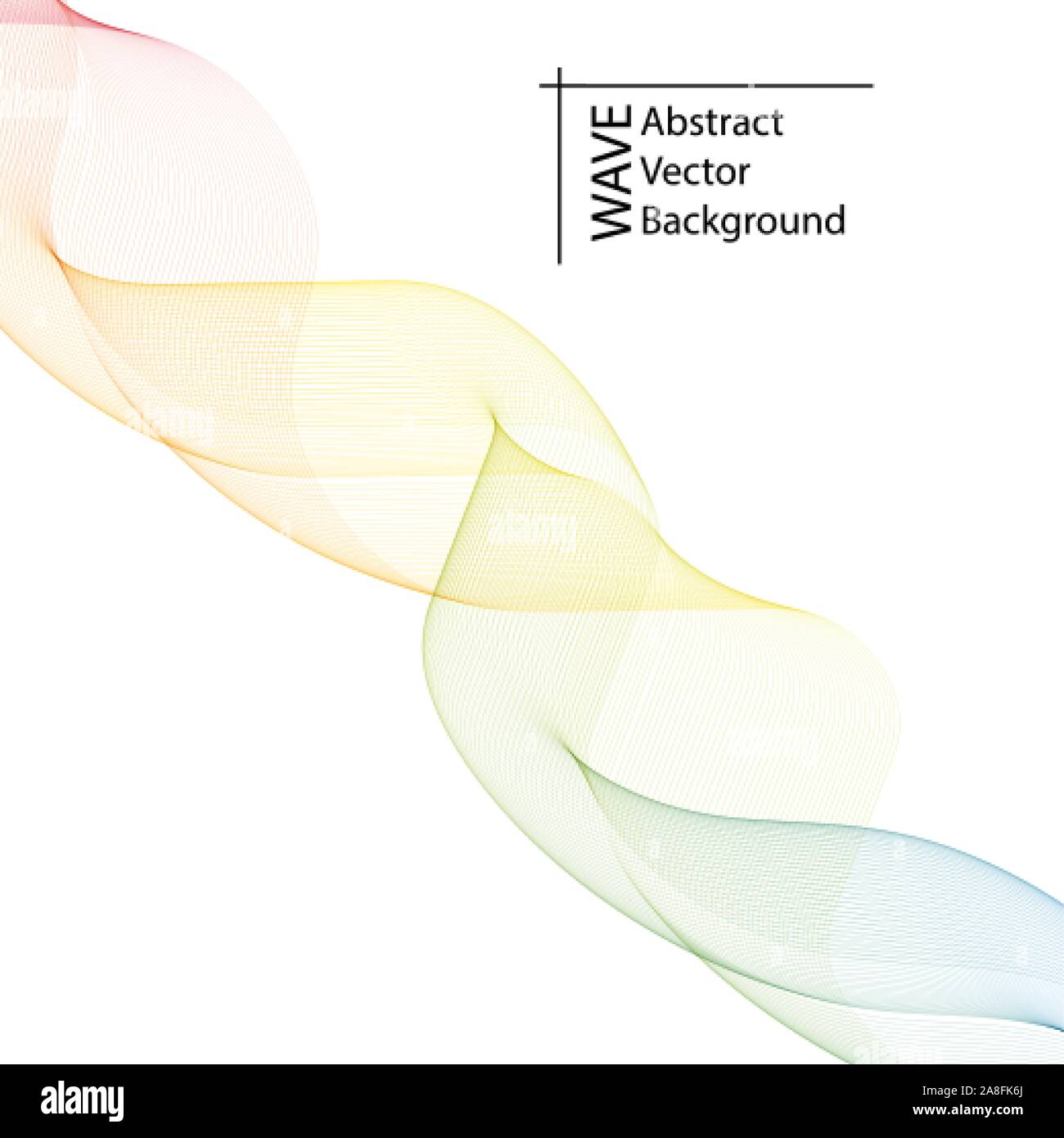 color wave. Abstract vector background. place for text. presentation template Stock Vector