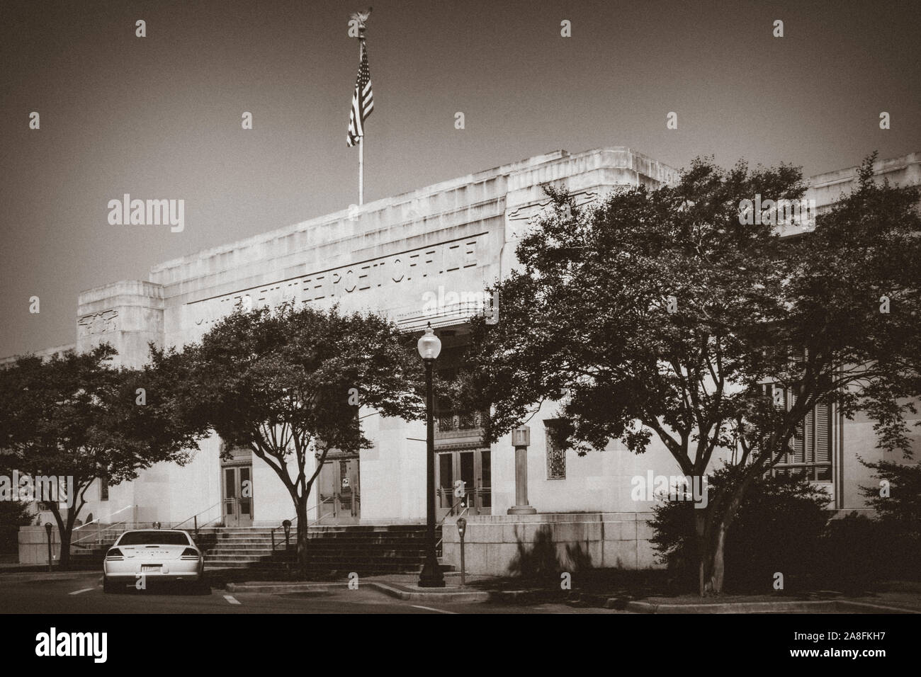 The impressive art deco design of the vintage United States Post Office