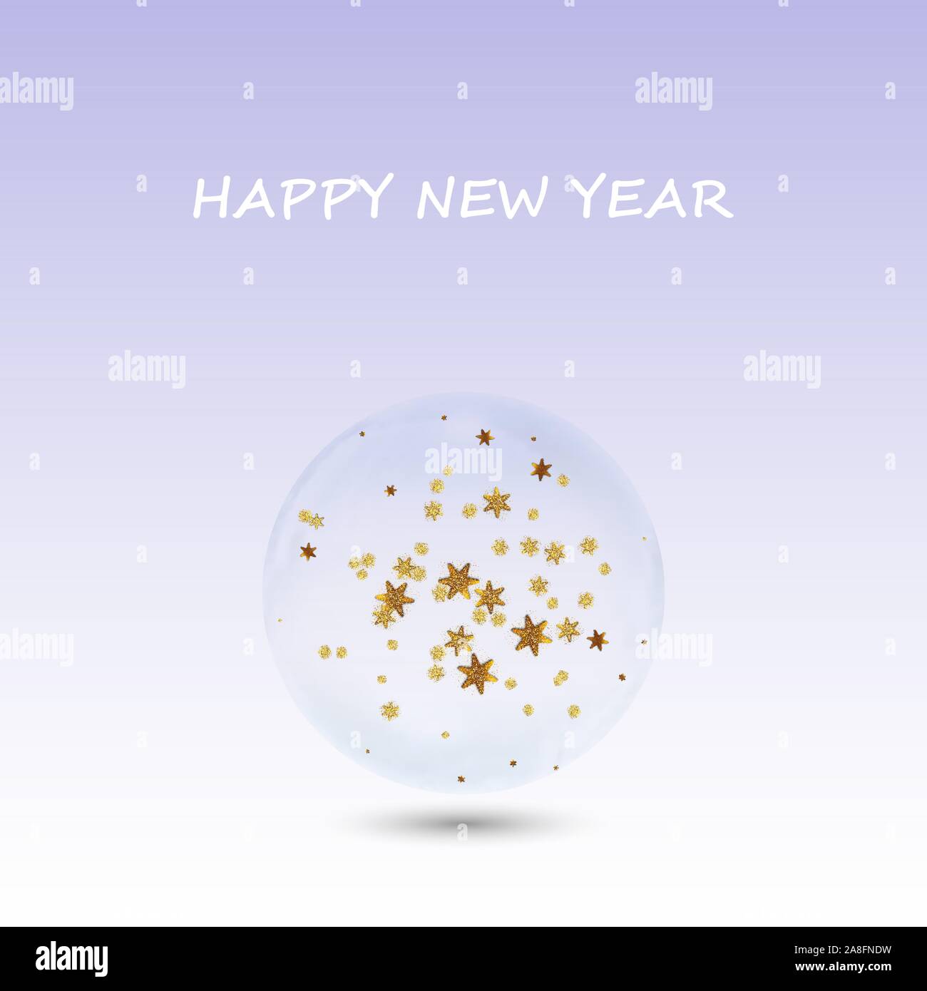 Christmas globe ball isolated on transparent background. Magic 3d ...