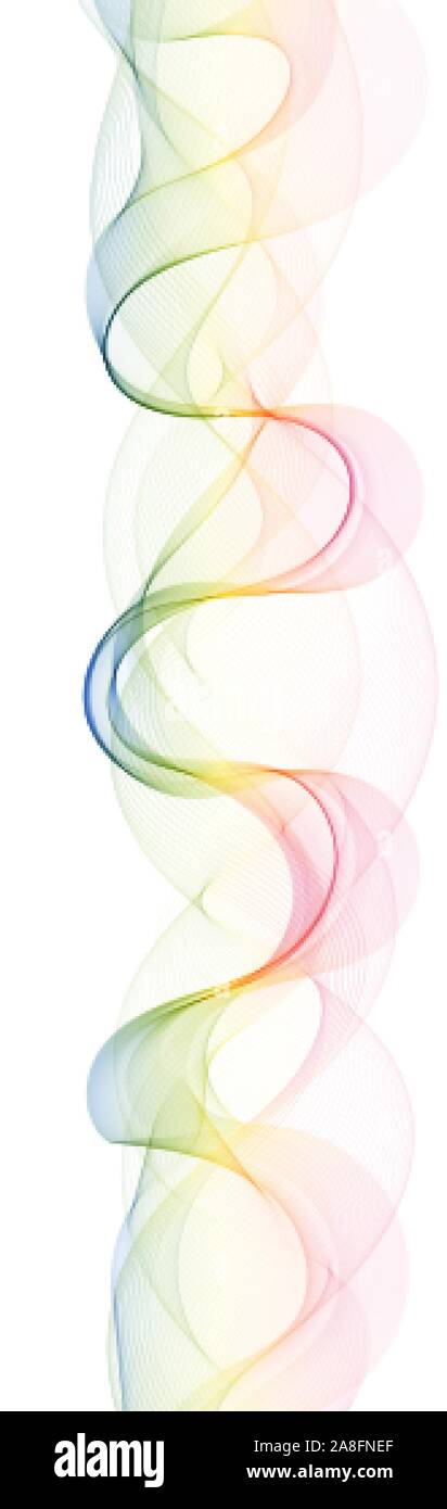 Vector colored wavy smoke. Abstract wave background Stock Vector Image ...