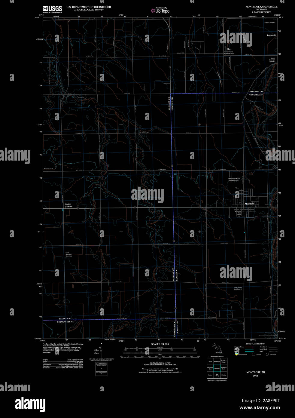 Map of montrose hires stock photography and images Alamy
