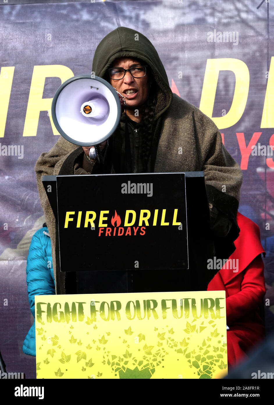 Jane Fonda Fire Drill Fridays In Washington DC Stock Photo