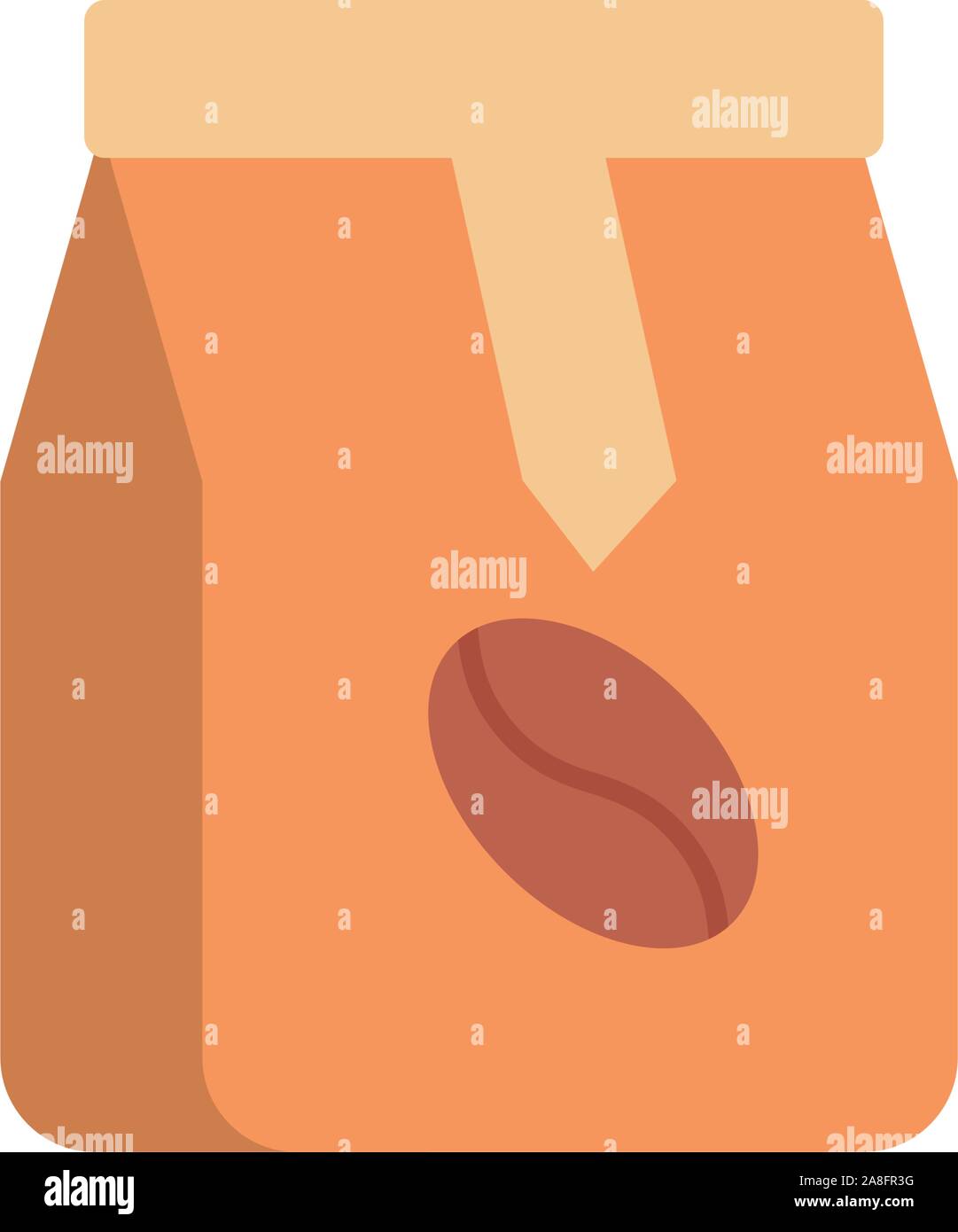 Coffee bag design, drink breakfast beverage shop morning restaurant