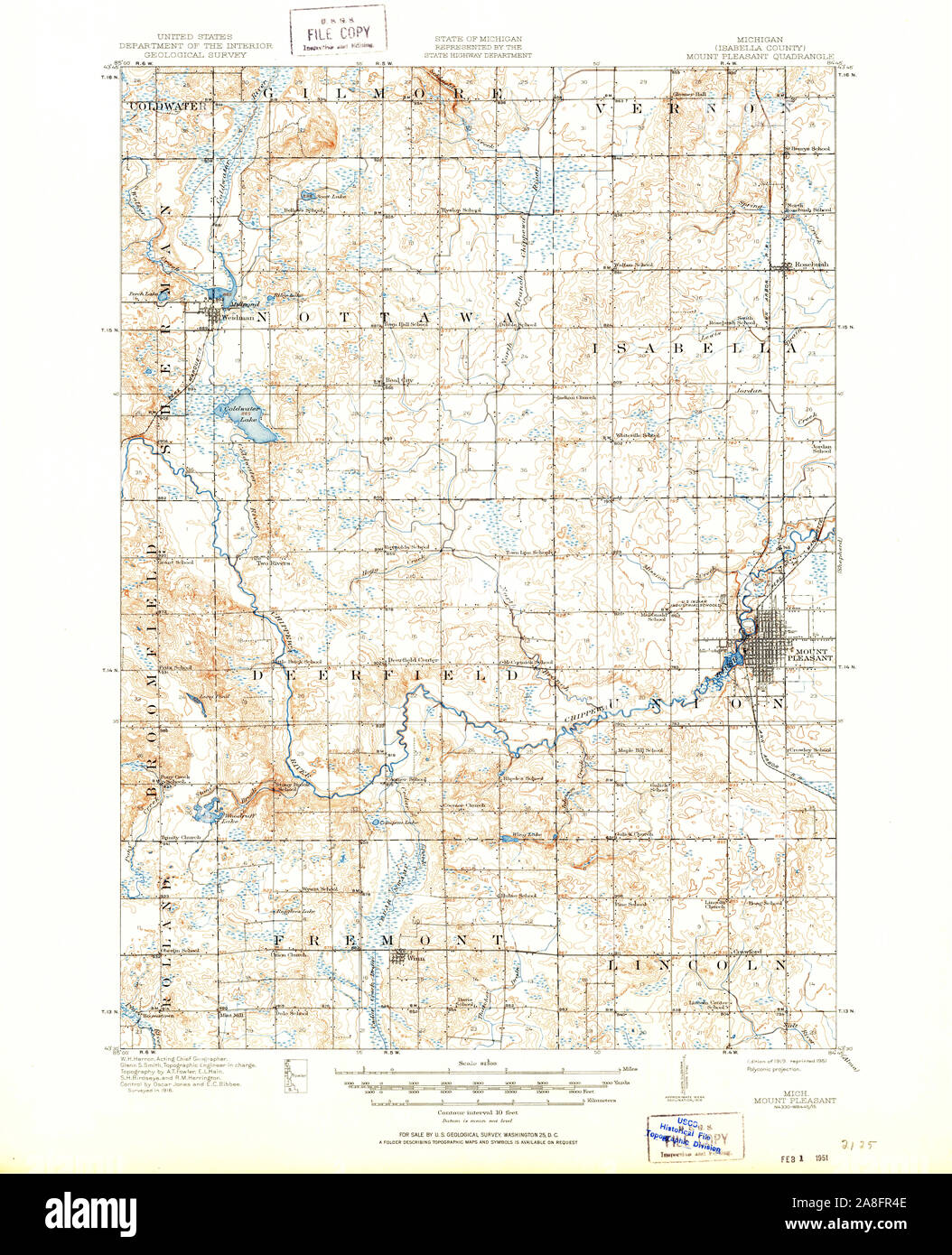 Mount pleasant michigan map hires stock photography and images Alamy