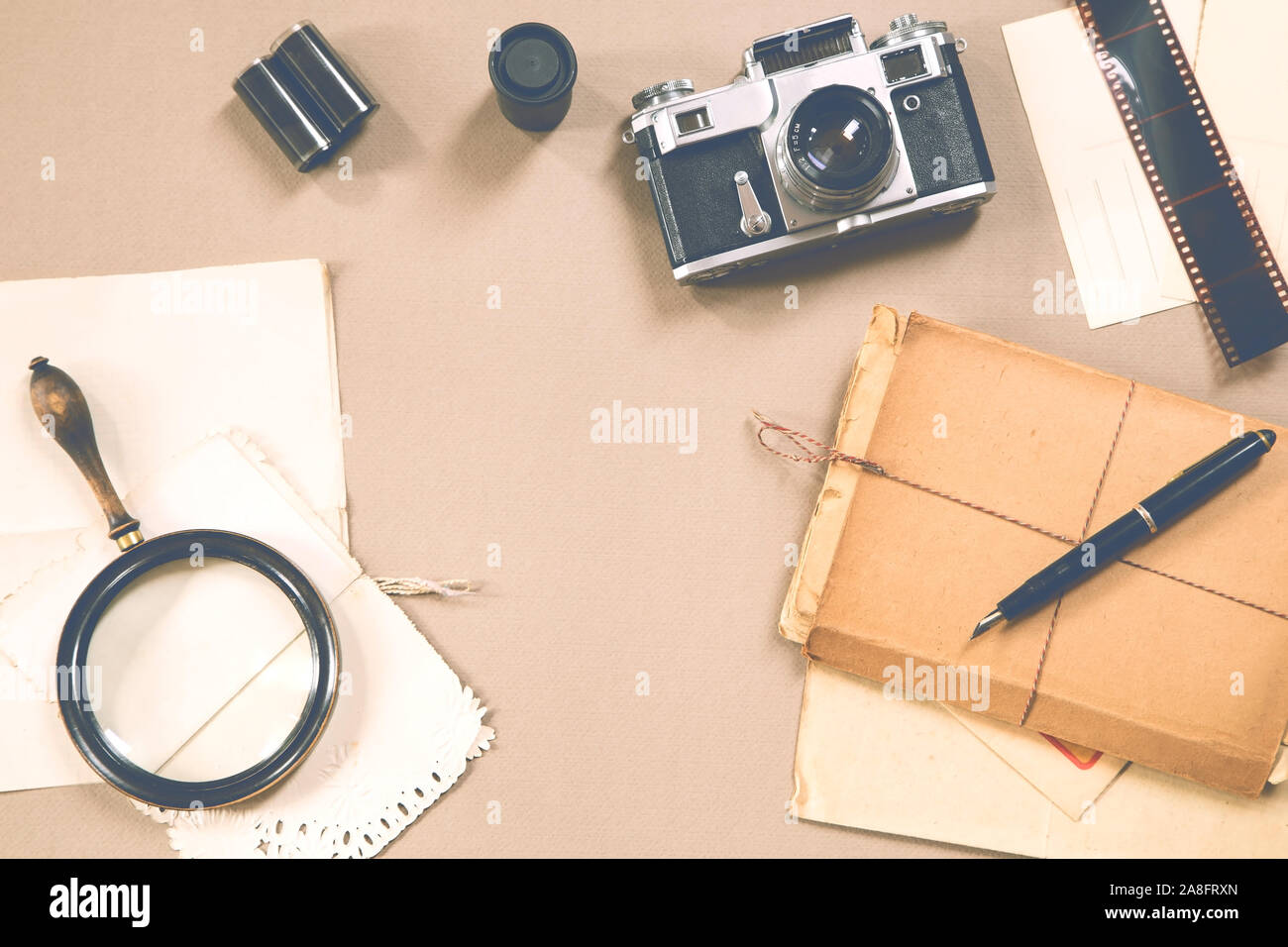 Retro Items Background Retro items hi-res stock photography and images - Alamy
