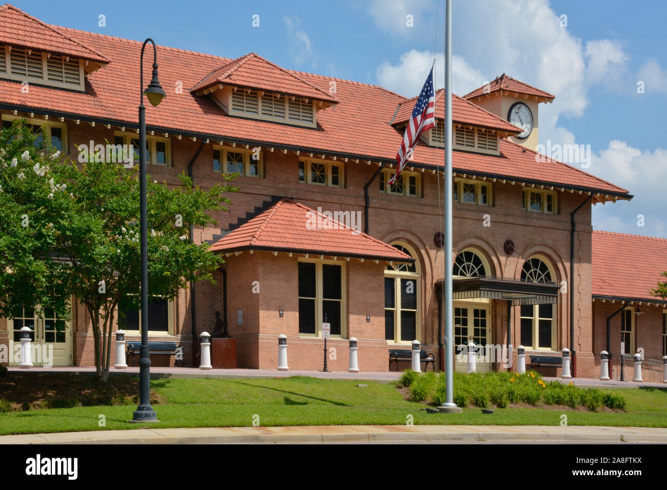 The Hattiesburg, MS, train depot, built in 1910 in Italian Renaissance
