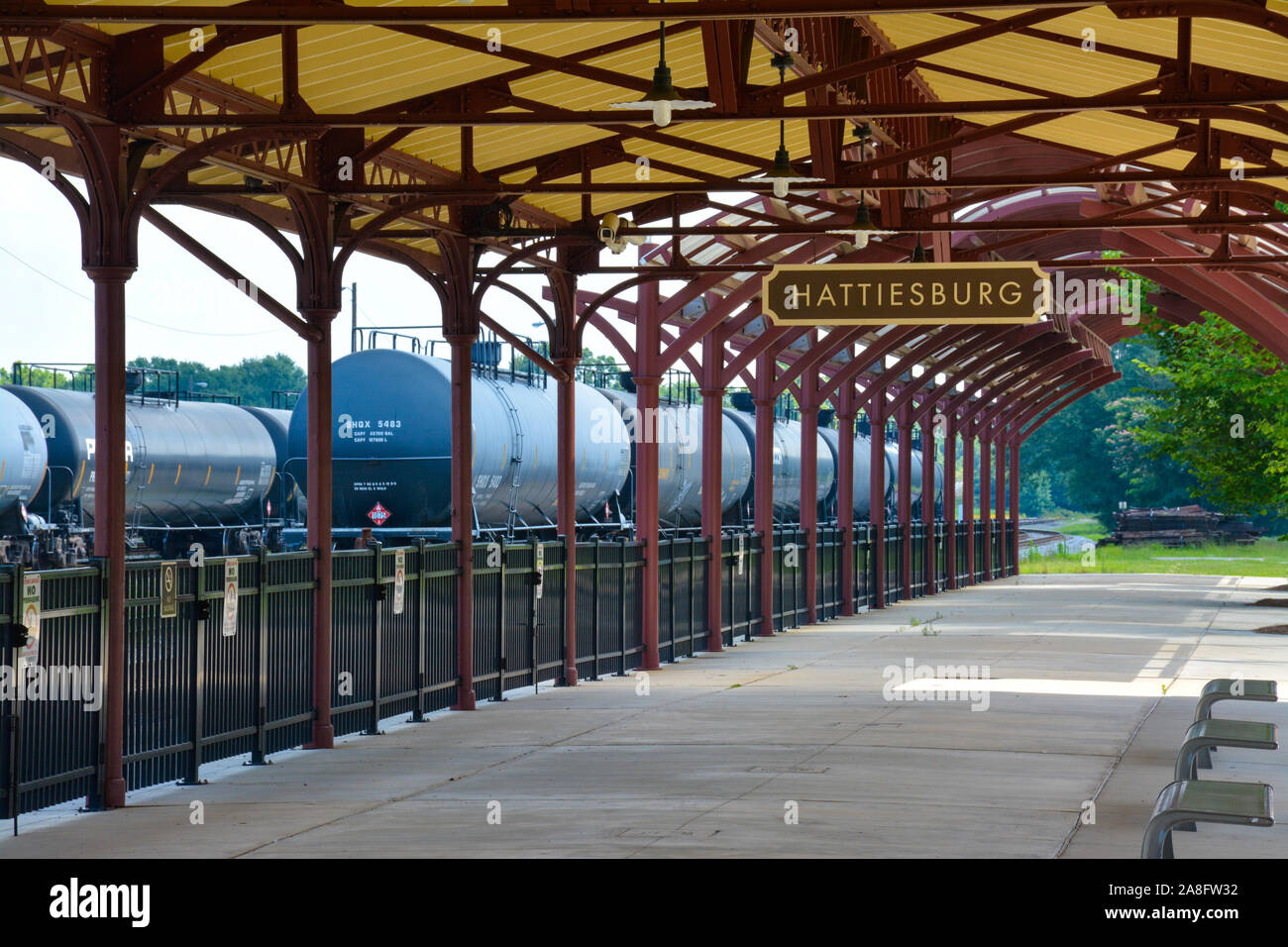 Overhead canopy for Passengers waiting area for boarding at the