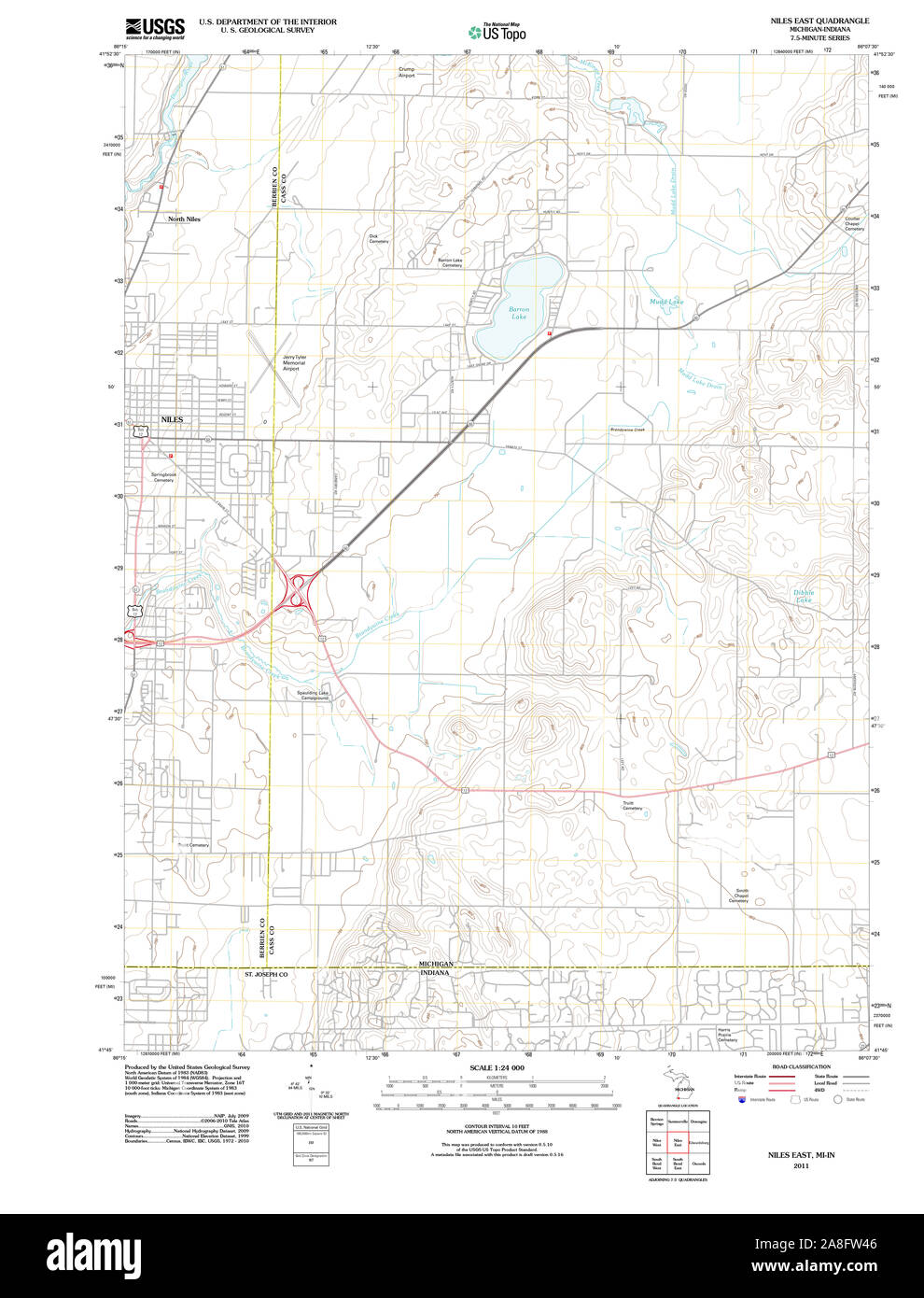 Niles michigan map Cut Out Stock Images & Pictures Alamy