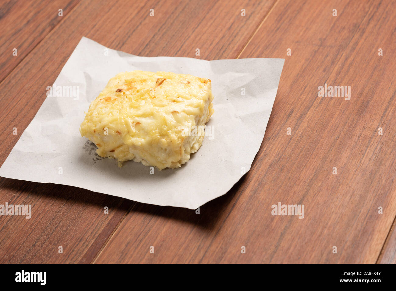 Traditional Croque Monsieur Toasted With Cheese And Ham Topped