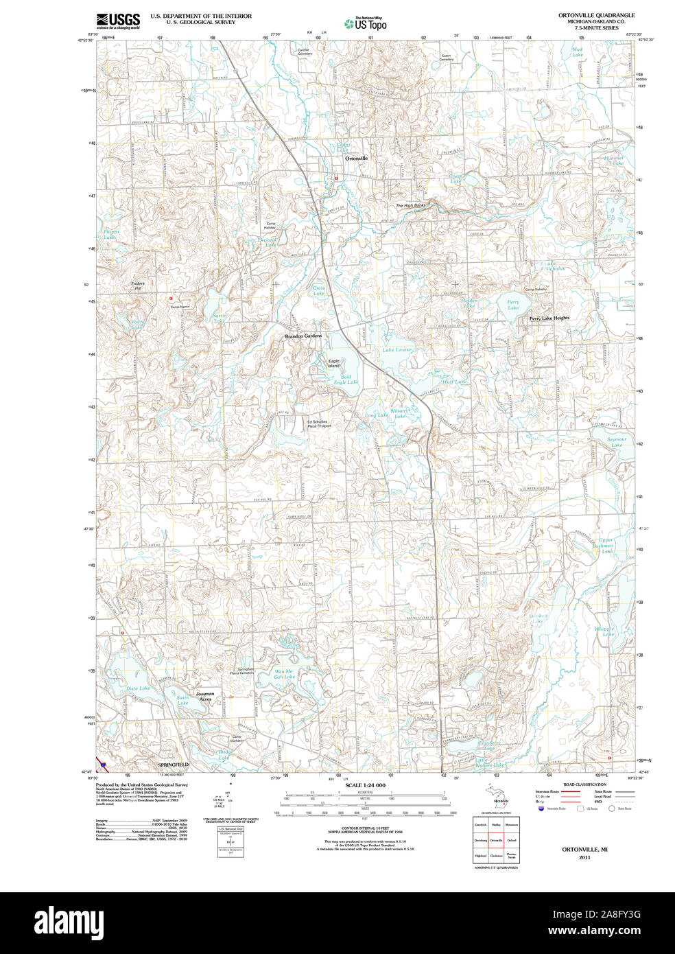 Map of ortonville Cut Out Stock Images & Pictures Alamy