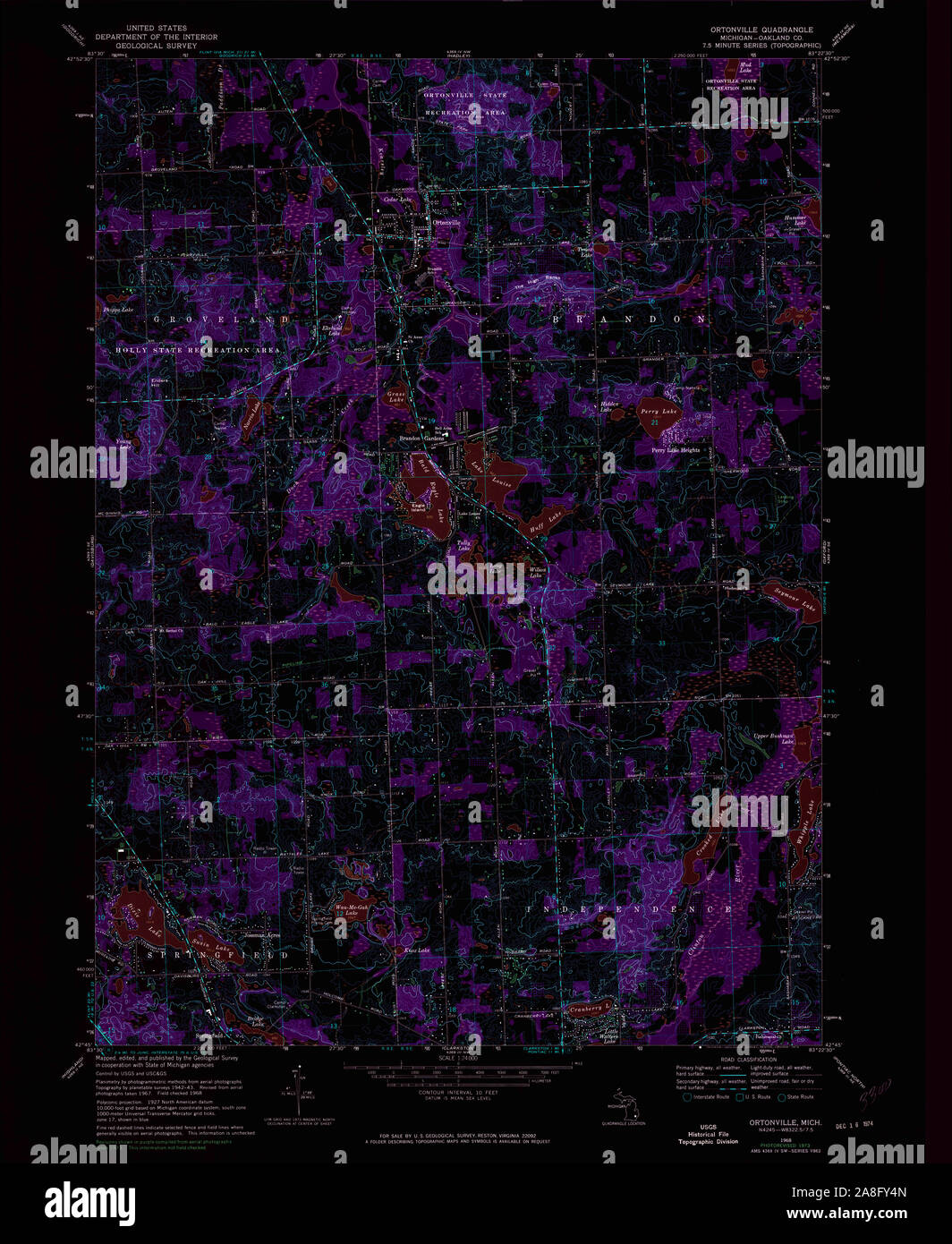 Ortonville map hires stock photography and images Alamy