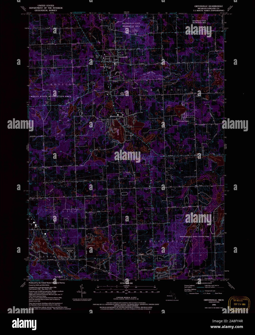 Map of ortonville hires stock photography and images Alamy