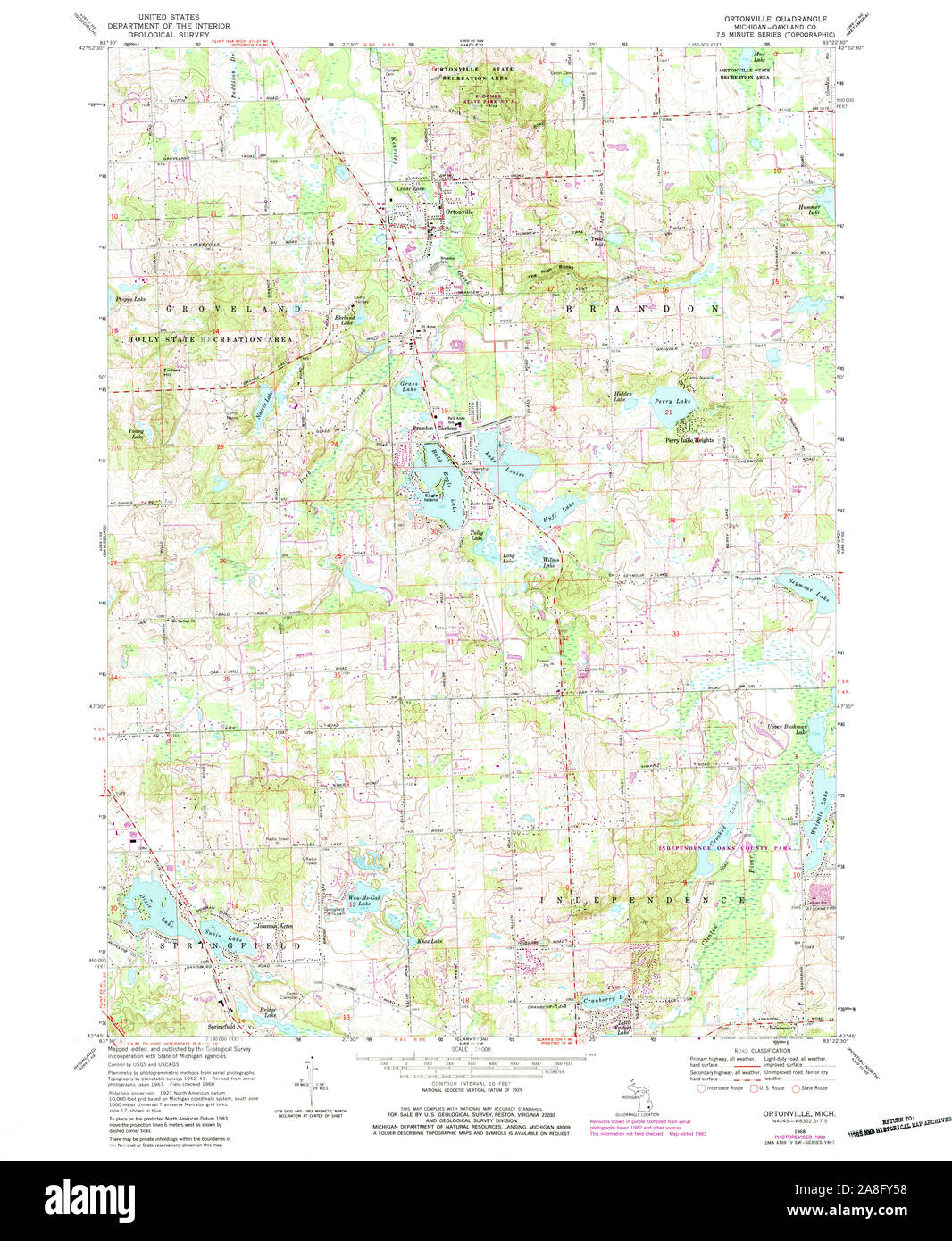 Ortonville map hires stock photography and images Alamy