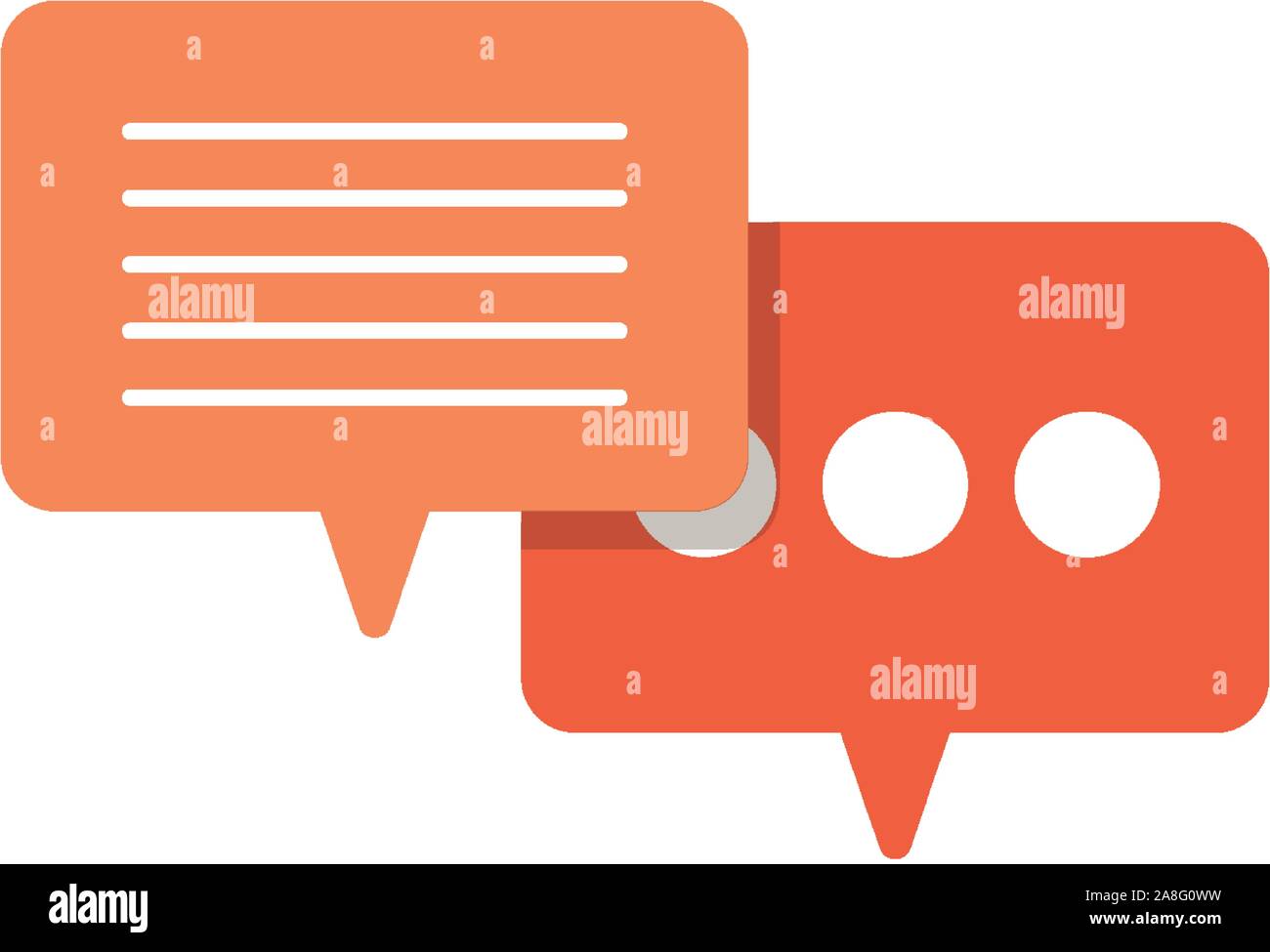 speech bubble on white background vector illustration design Stock ...