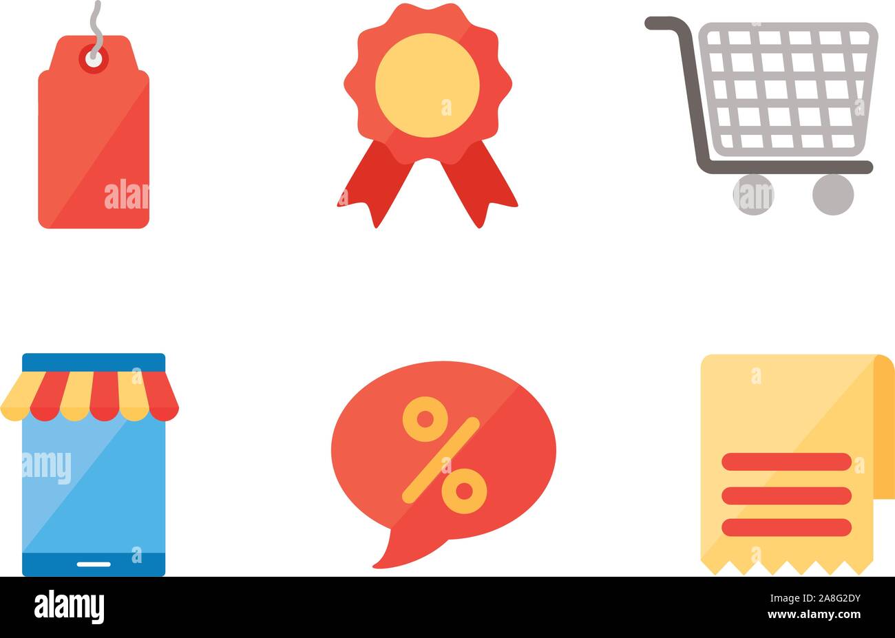 Isolated shopping icon set vector design Stock Vector Image & Art - Alamy