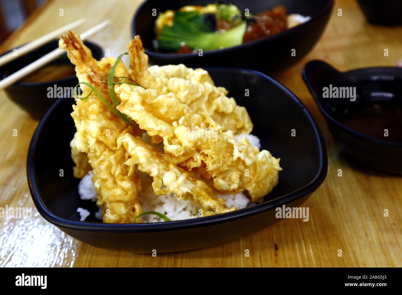 Photo of a freshly cooked Shrimp Tempura from a Japanese restaurant