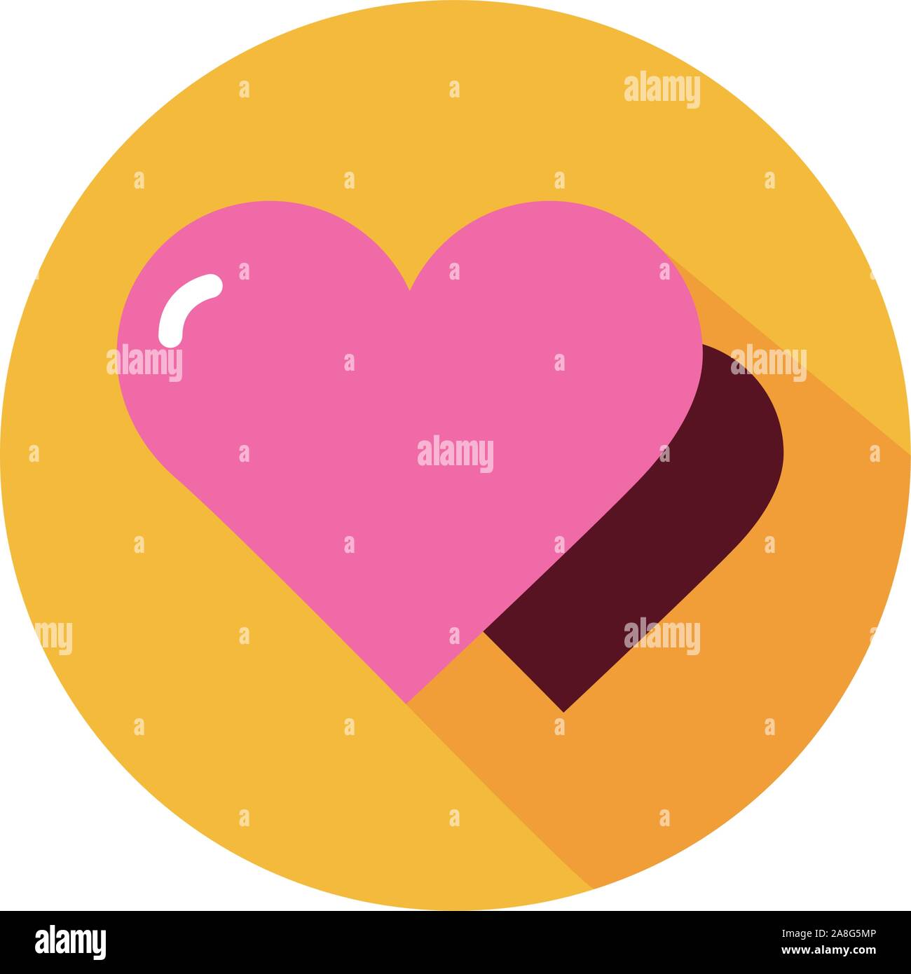 Isolated heart shape vector design Stock Vector Image & Art - Alamy