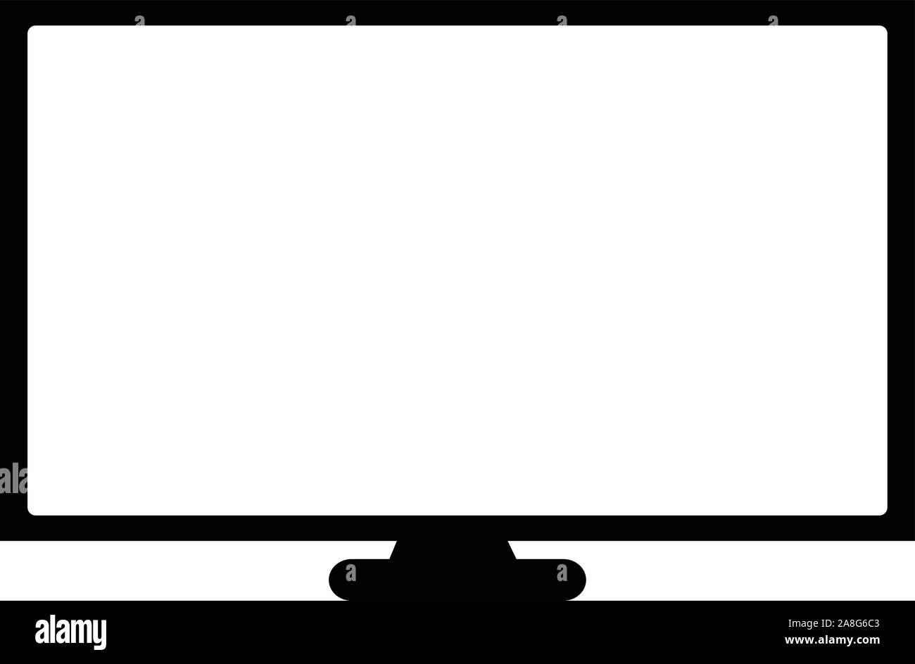 pc icon on white background. flat style. computer icon for your web site design, logo, app, UI