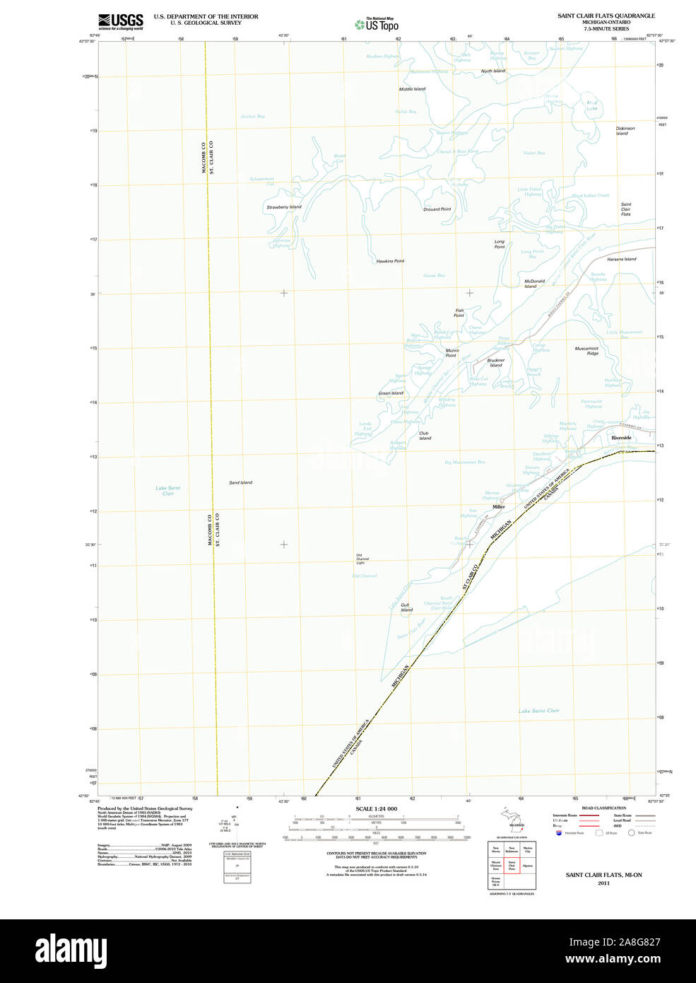 Map of saint clair hi-res stock photography and images - Alamy