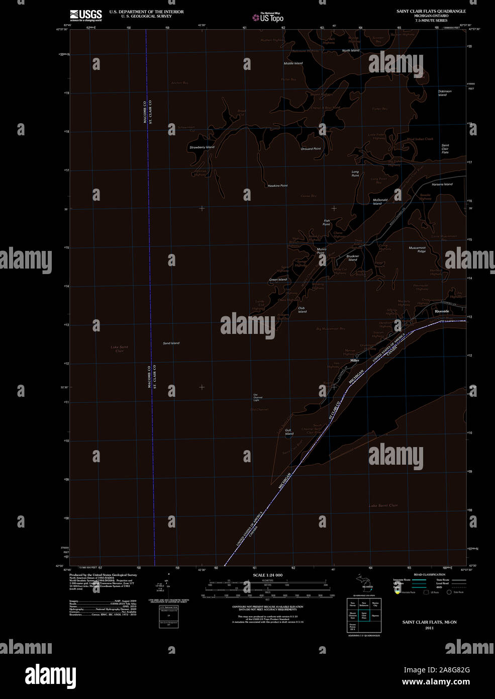 Map of saint clair hi-res stock photography and images - Alamy