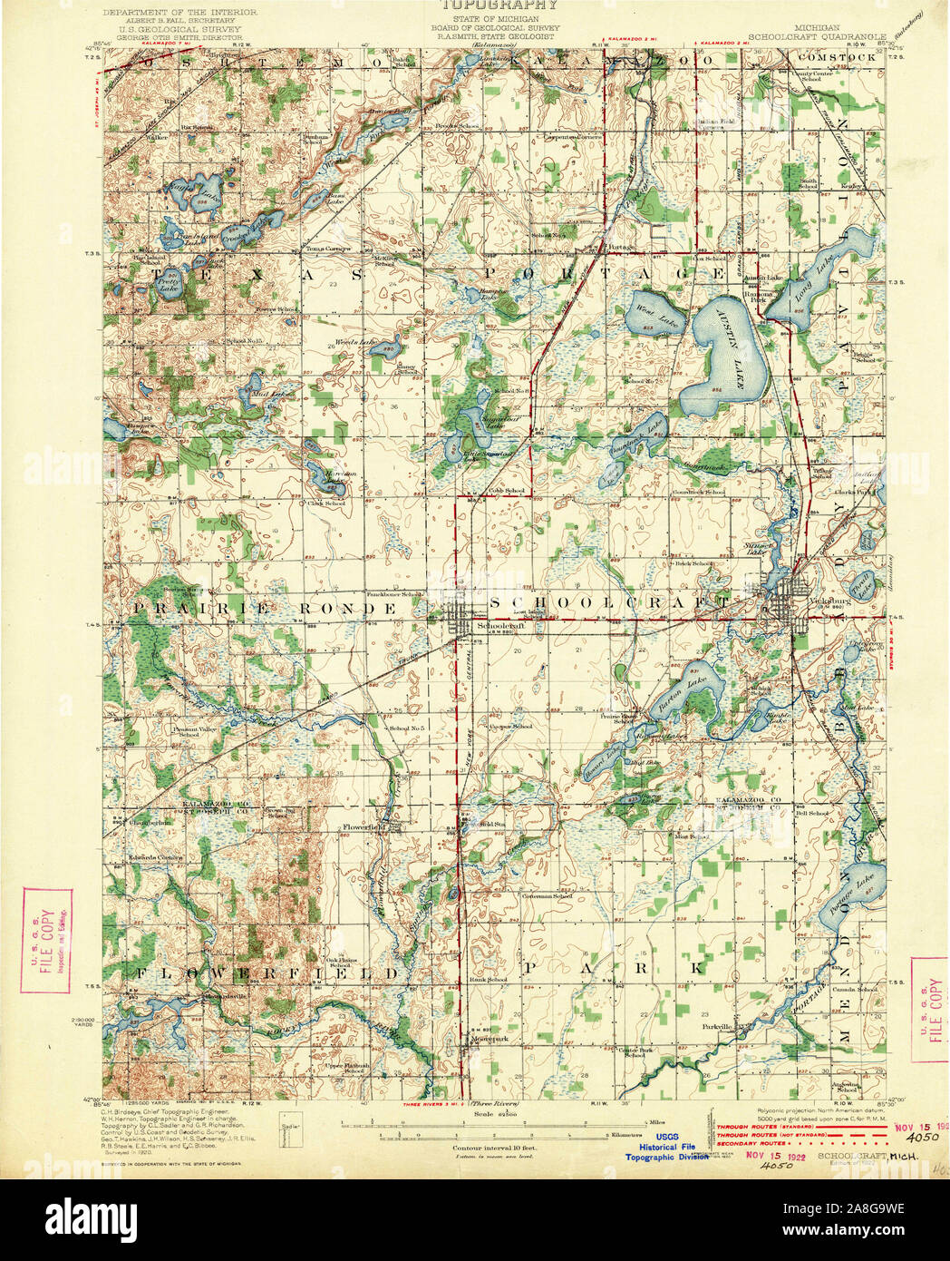 Map of schoolcraft hires stock photography and images Alamy