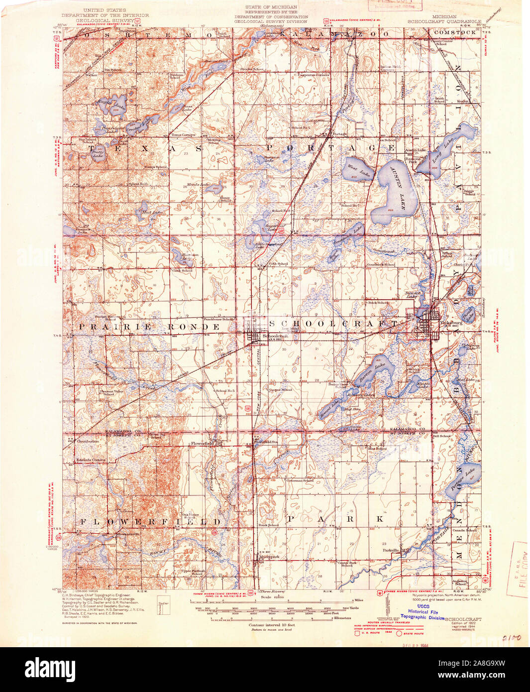 Map of schoolcraft hires stock photography and images Alamy