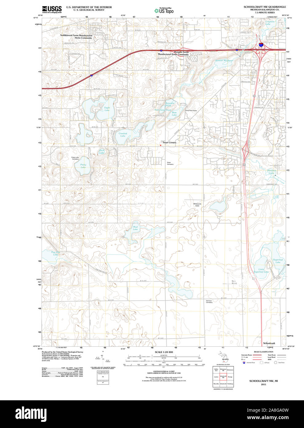 Map of schoolcraft hires stock photography and images Alamy