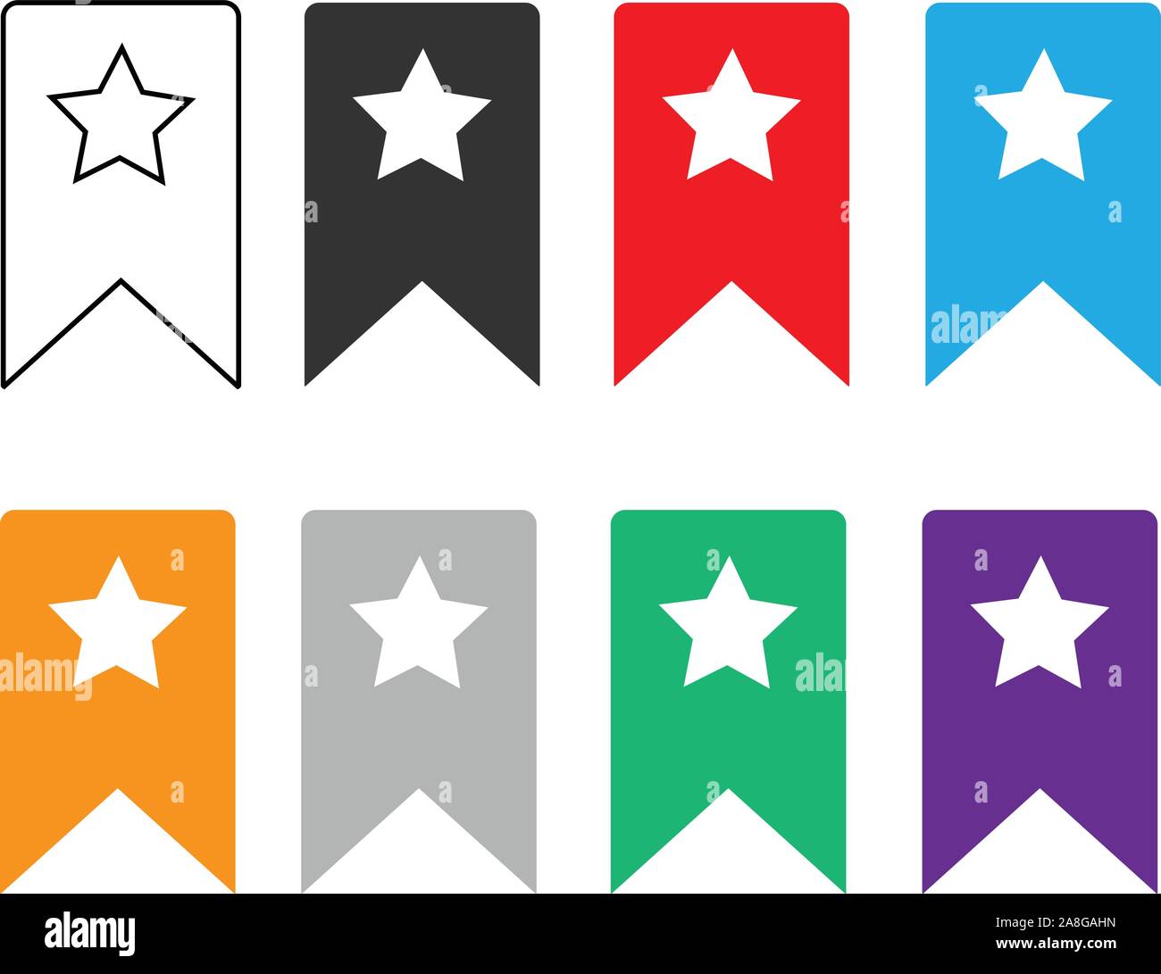 bookmark icon on white background. flat style. bookmark icon for your ...