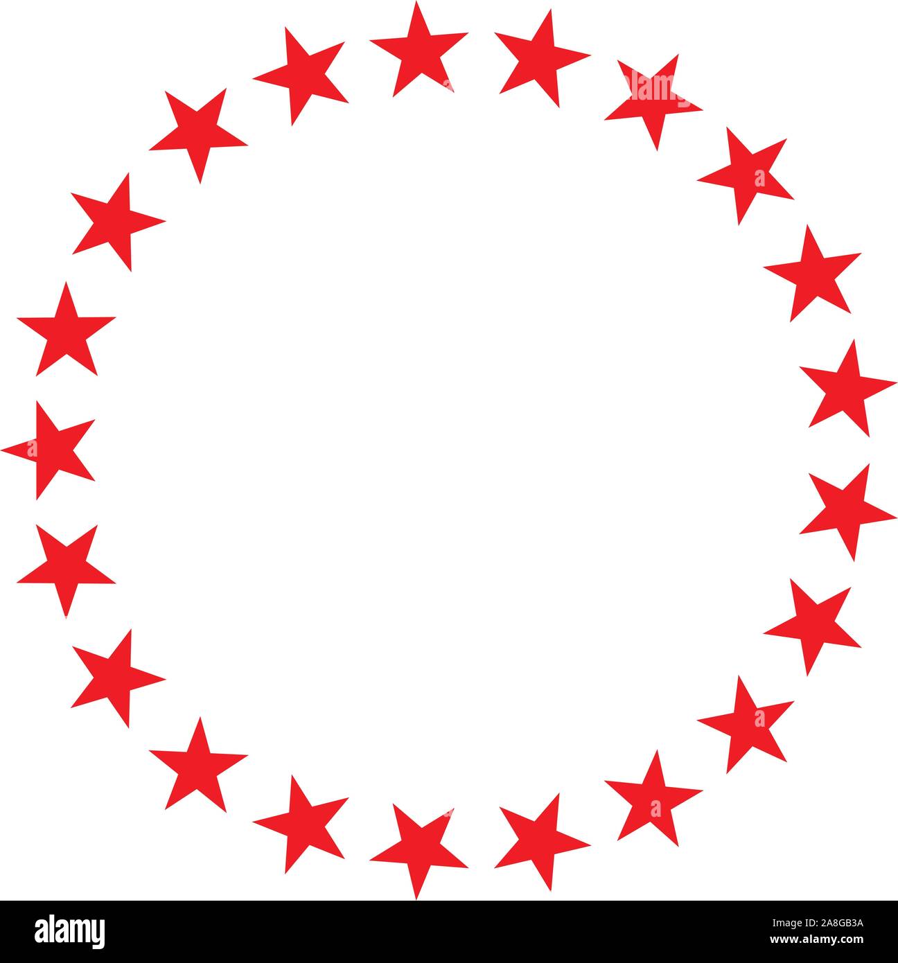 red star in circle icon on white background. flat style. red star in circle  icon for your web site design, logo, app, UI. set of star circle symbol. r  Stock Vector Image