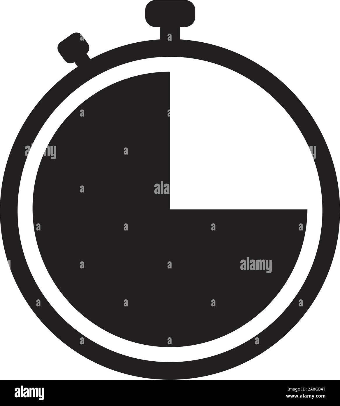 stopwatch icon on white background. flat style. stopwatch icon for your