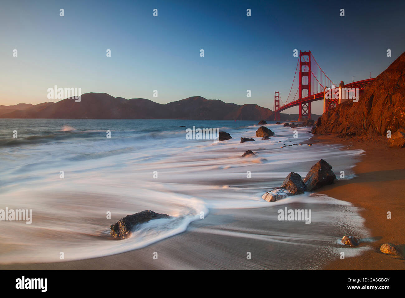 The Worldwide famous Suspension bridge Golden Gate Bridge in San