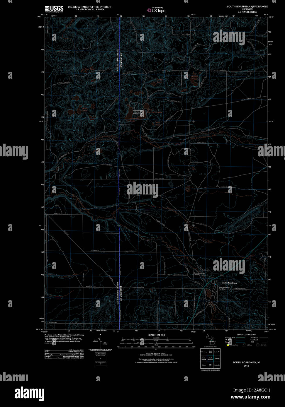 Map of boardman hires stock photography and images Alamy