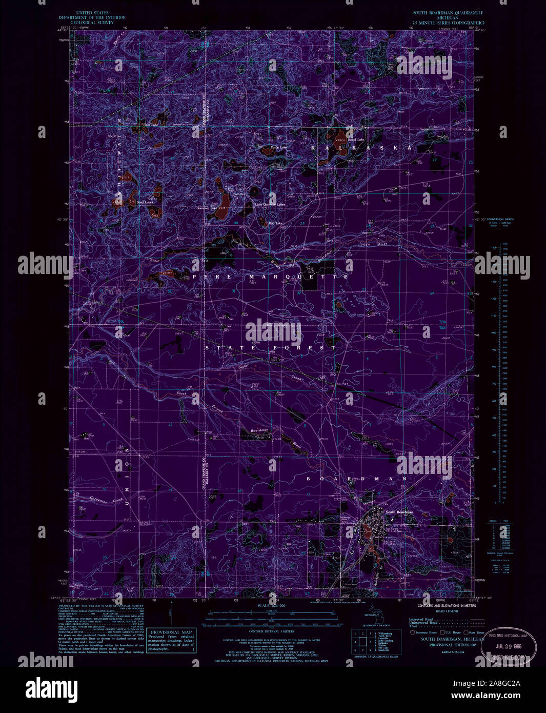 Map of boardman hires stock photography and images Alamy