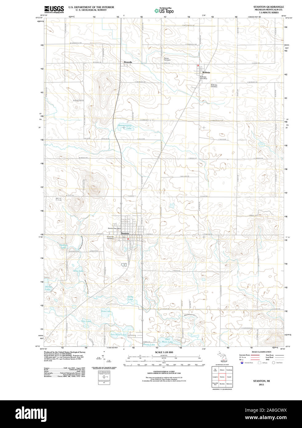 Map of stanton hires stock photography and images Alamy
