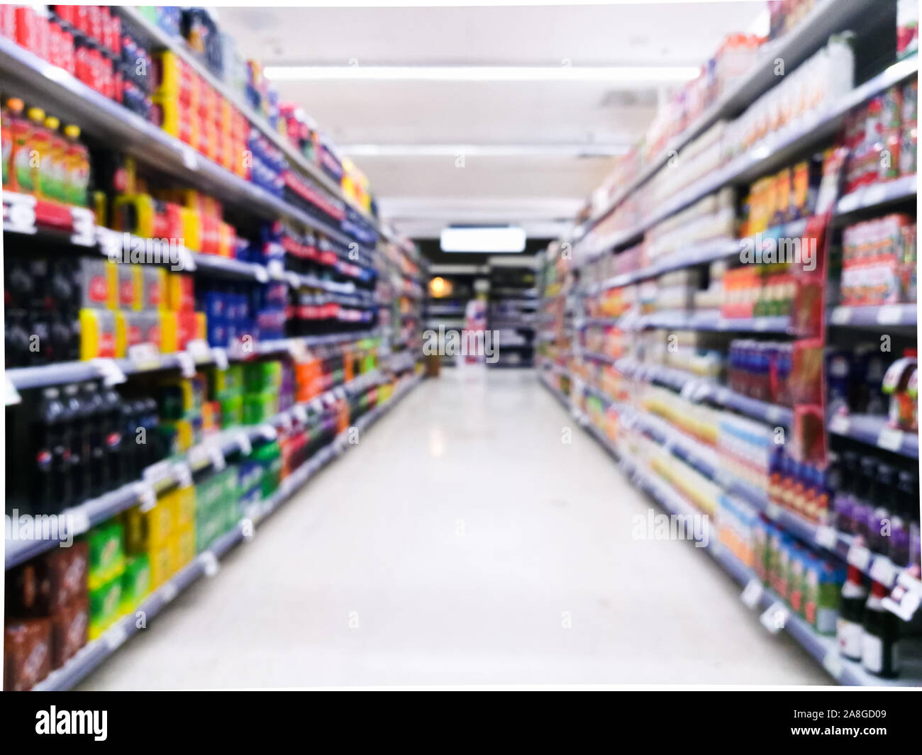 Abstract Blur Supermarket For Background Stock Photo Alamy