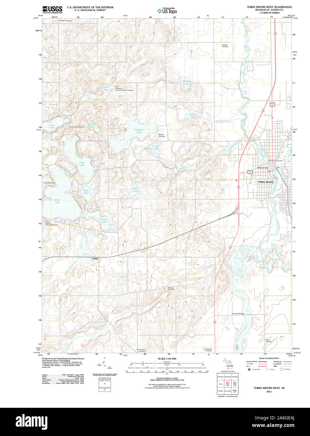 Map of three rivers Cut Out Stock Images & Pictures Alamy