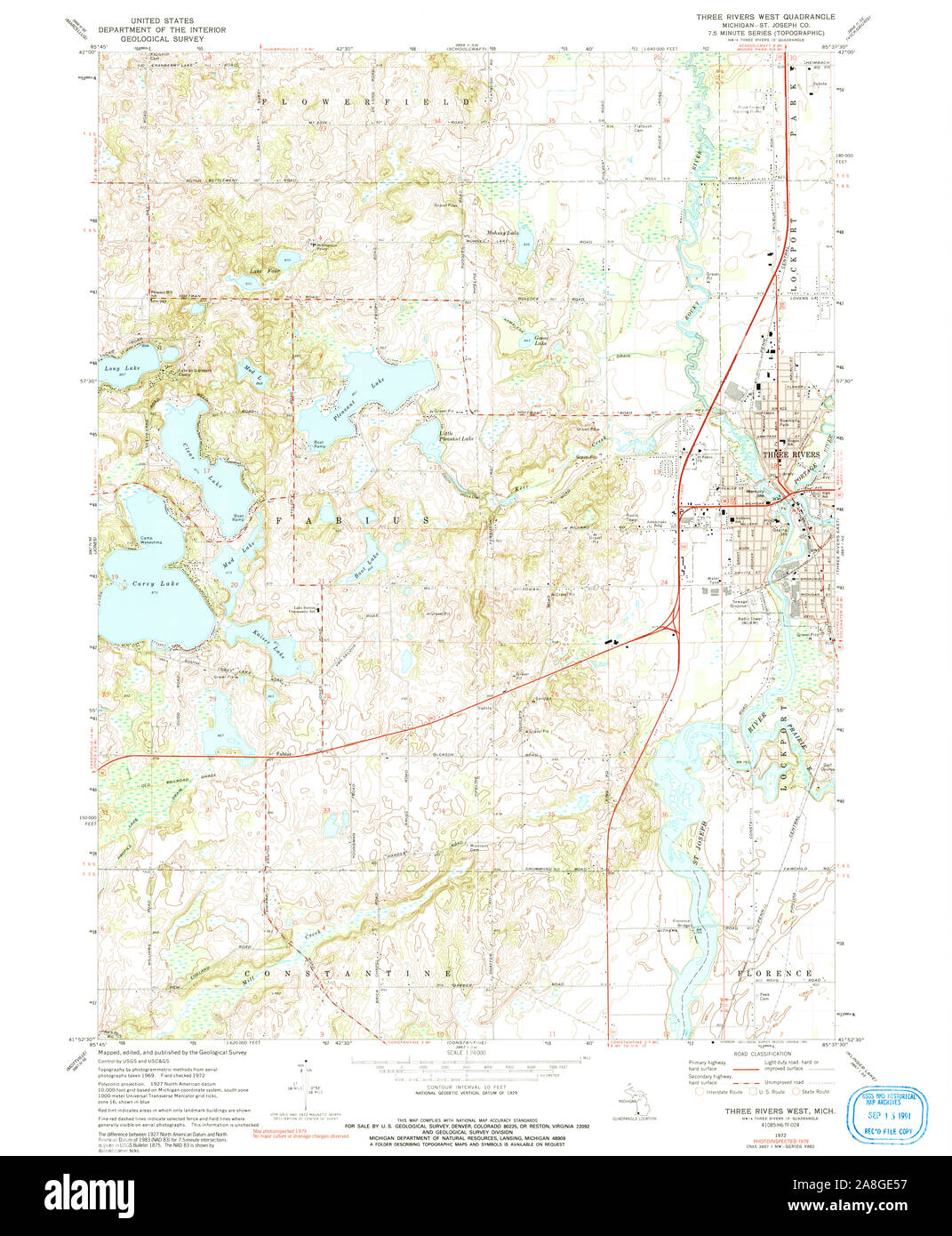 Map of three rivers Cut Out Stock Images & Pictures Alamy