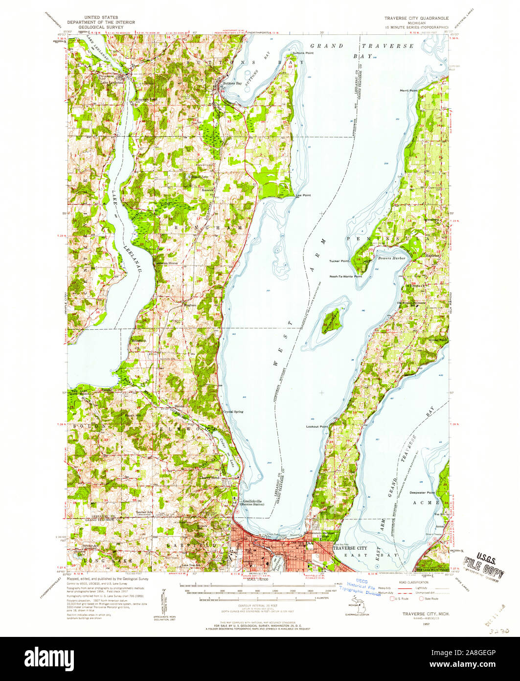 Traverse city map hires stock photography and images Alamy