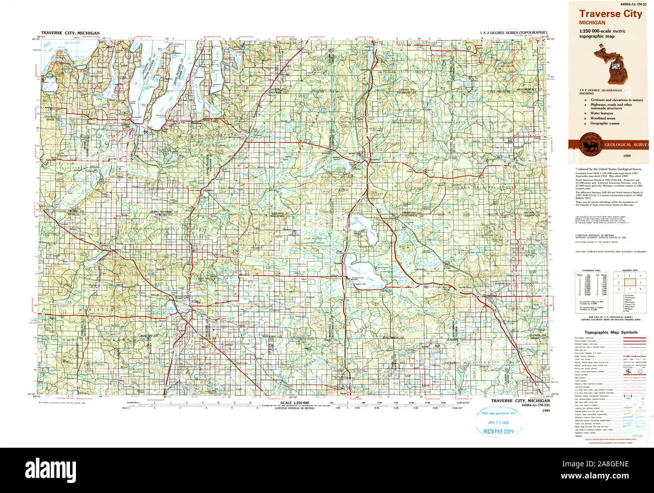 Traverse city map hires stock photography and images Alamy