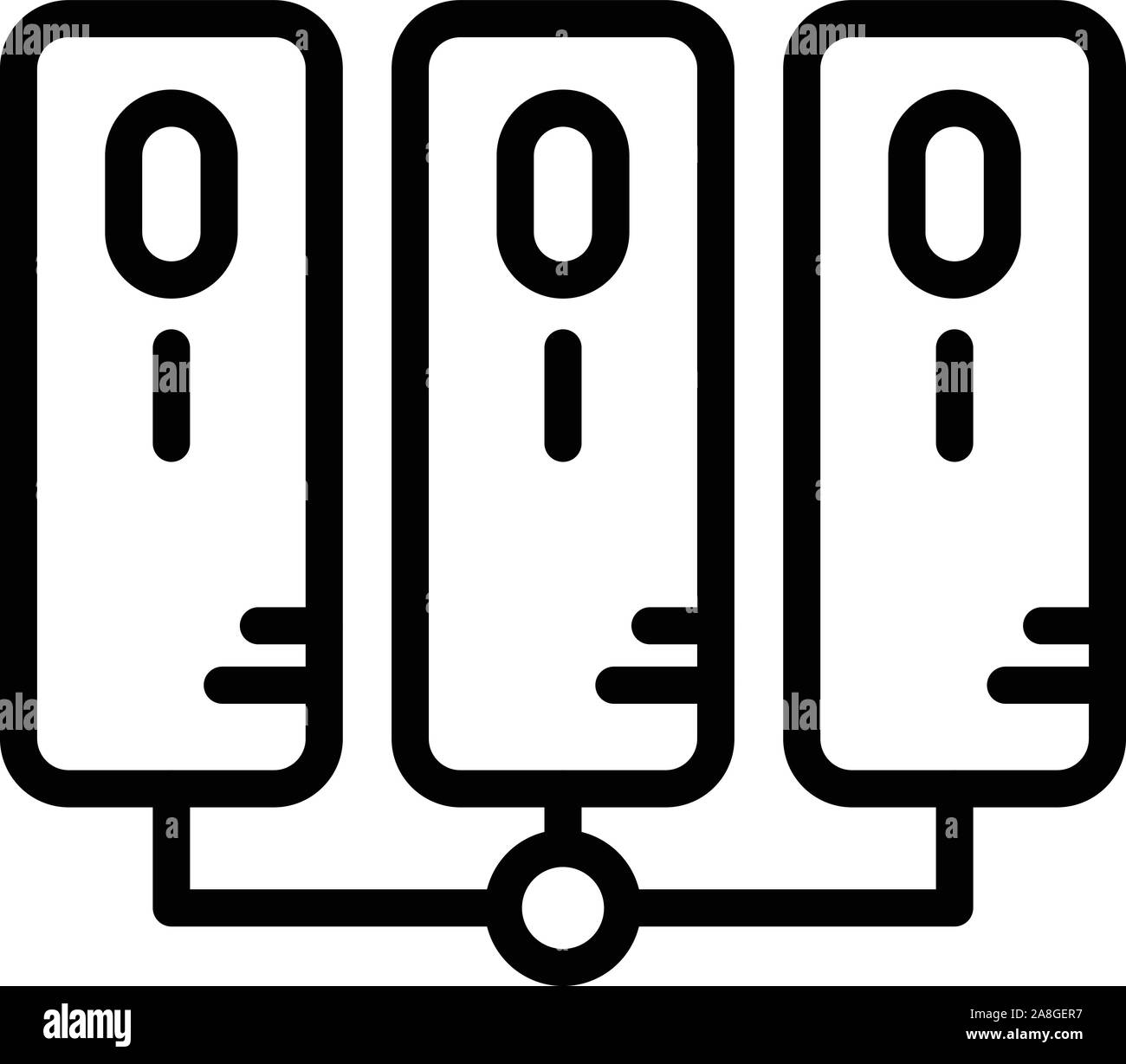 Computer servers mainframe Black and White Stock Photos & Images - Alamy