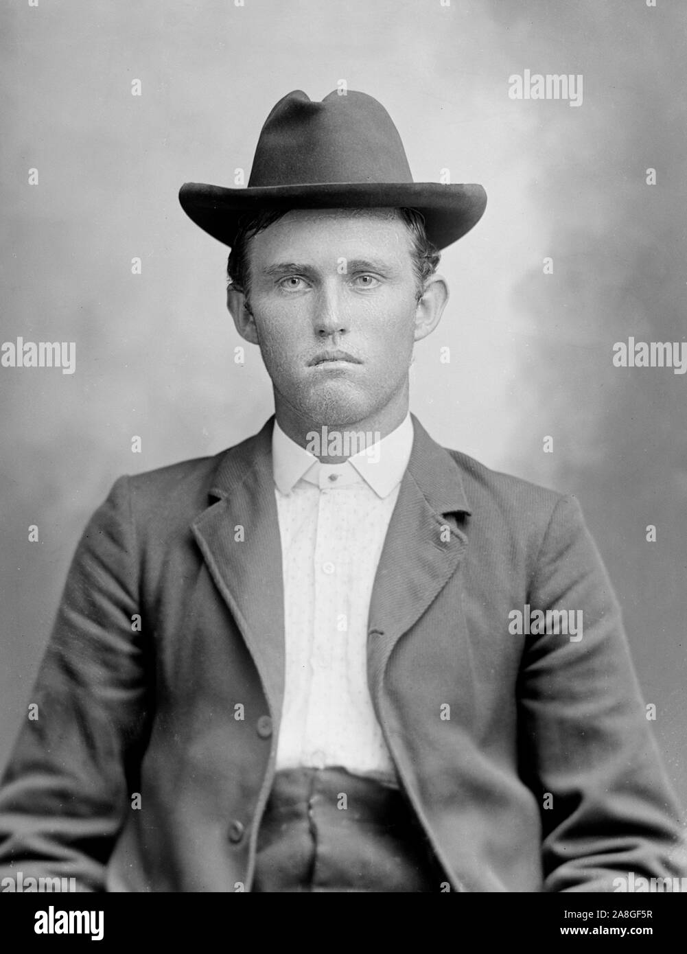 Turn of the 20th century commercial portrait from Gainesville, Georgia, ca. 1901. Stock Photo