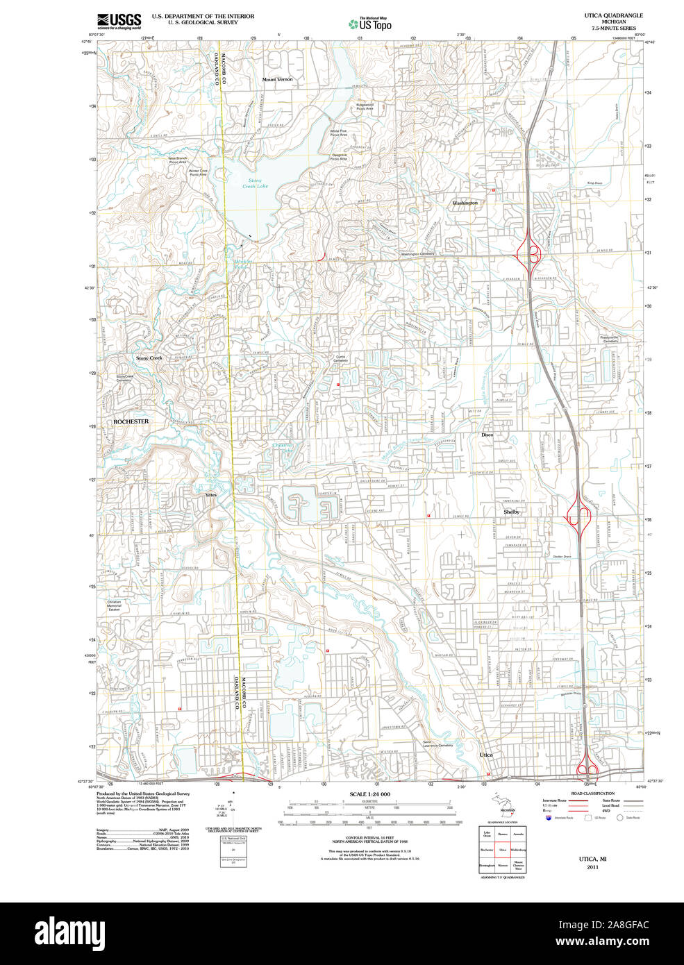 Map of utica hires stock photography and images Alamy