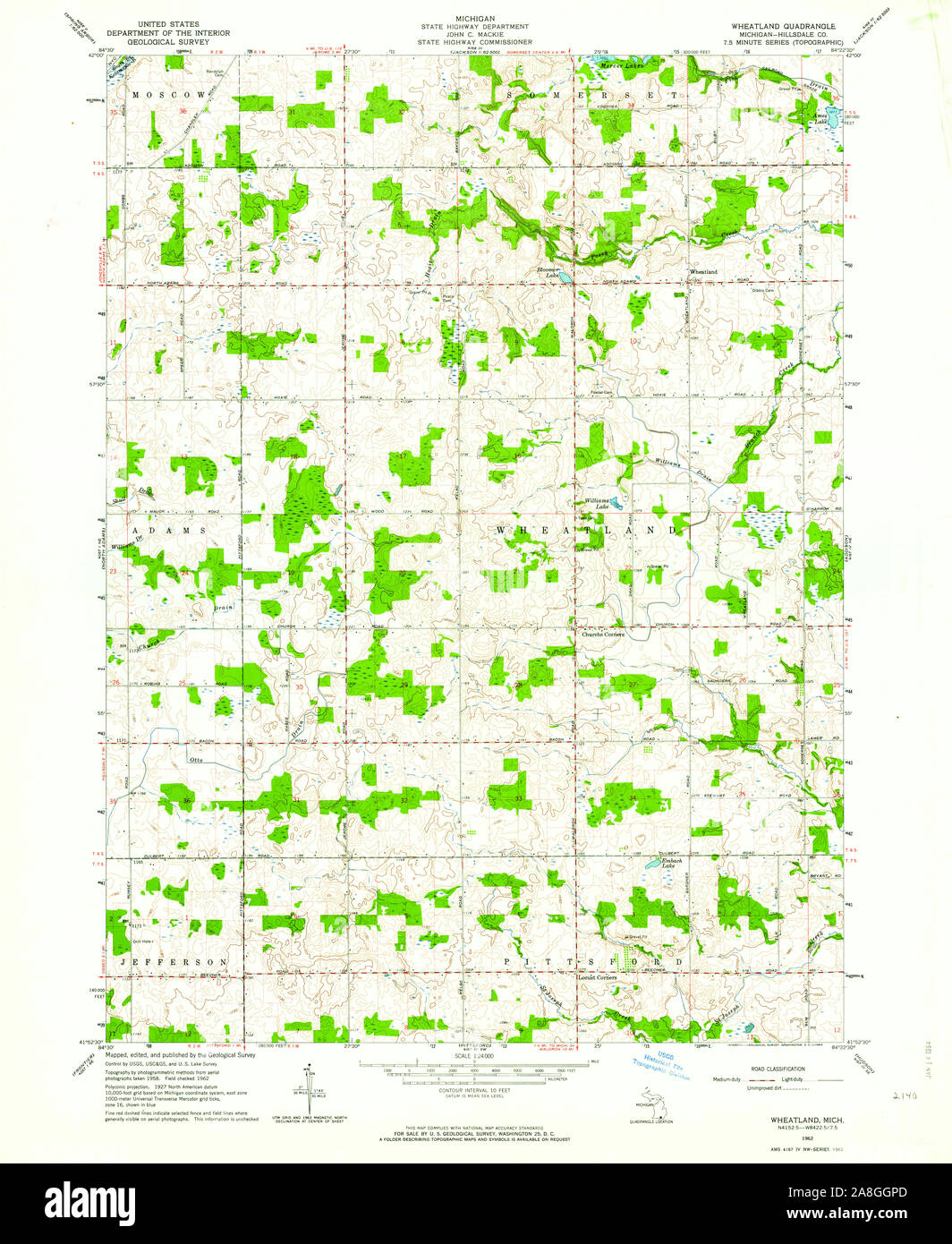 Map of wheatland hires stock photography and images Alamy