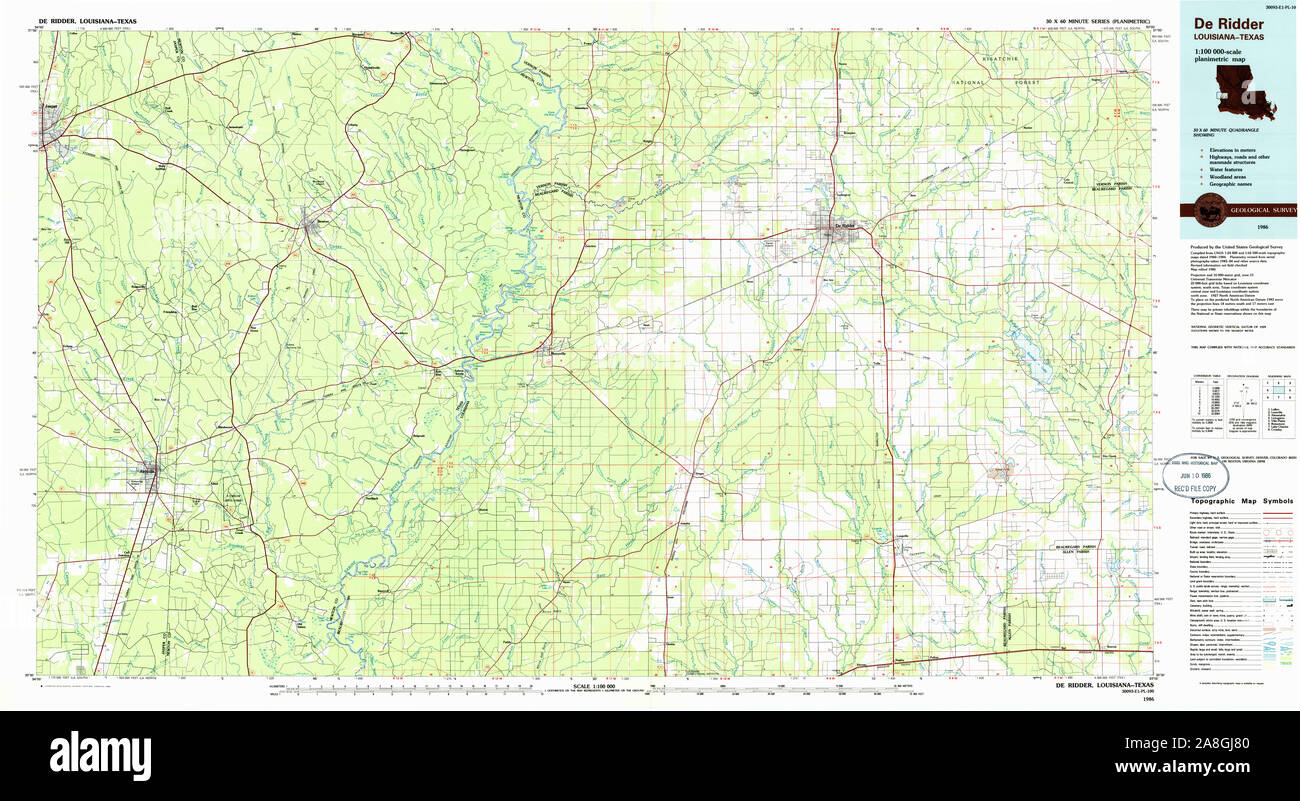 Map of deridder hires stock photography and images Alamy