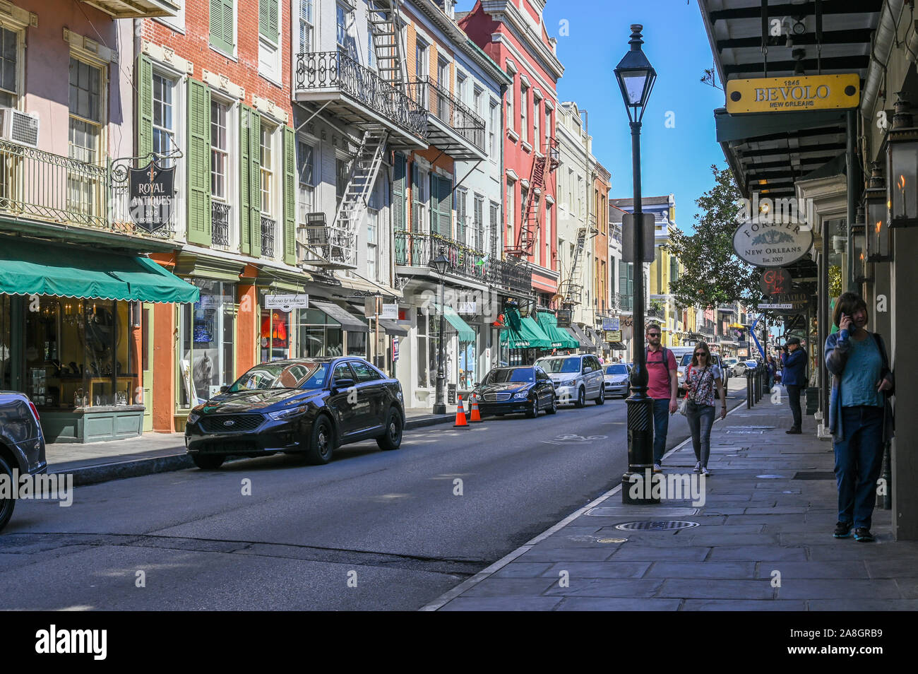 The French quarter in New Orleans. This historic district is a major