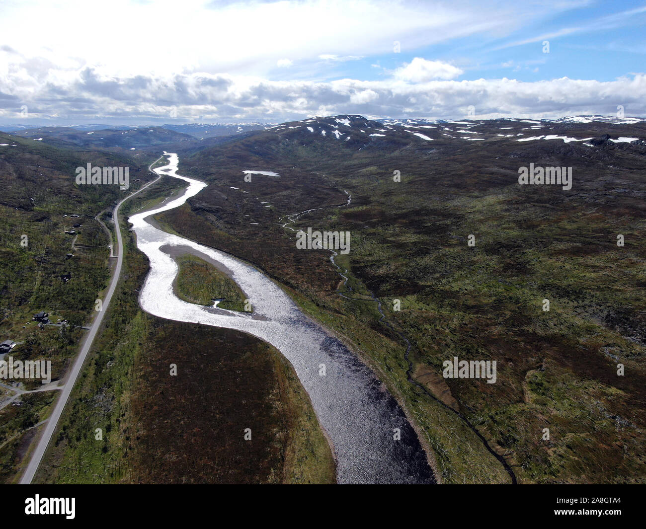 Landscape in Northern Norway Stock Photo