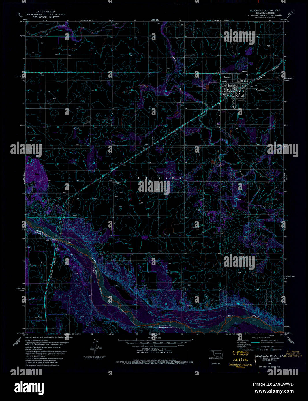 Eldorado texas map hires stock photography and images Alamy