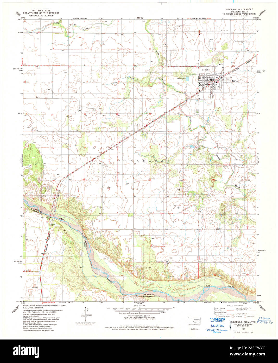 Map of eldorado texas Cut Out Stock Images & Pictures Alamy